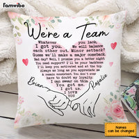 Personalized Couple We Are A Team Pillow JL114 85O53 thumb 1