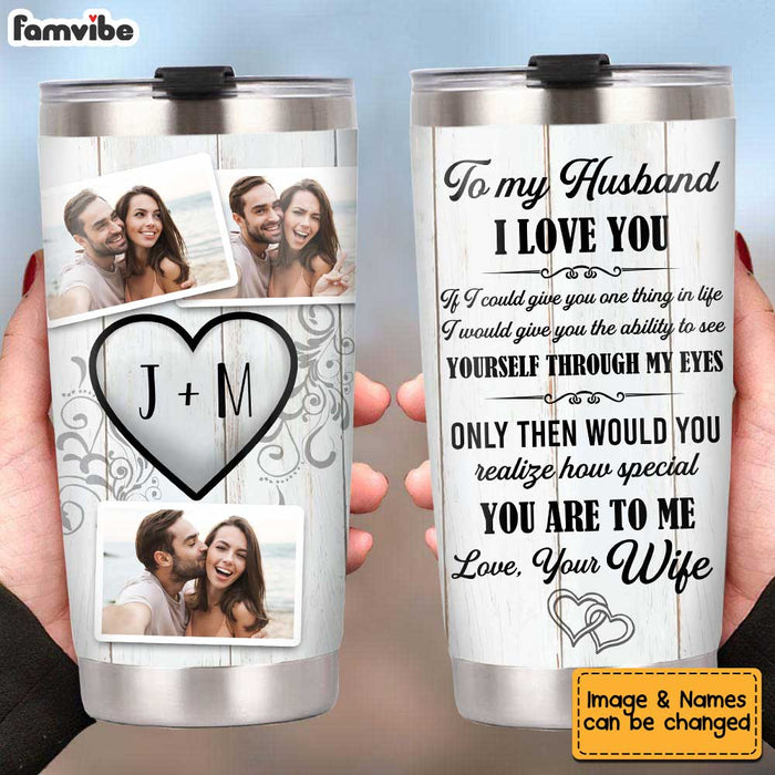 Personalized Husband Photo Steel Tumbler JL81 85O34 1