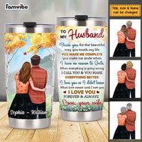 Personalized To My Husband Steel Tumbler JL81 30O47 thumb 1