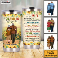 Personalized To My Wife Sunflower Steel Tumbler JL83 30O53 thumb 1
