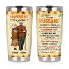Personalized To My Husband Sunflower Steel Tumbler JL83 30O28 1