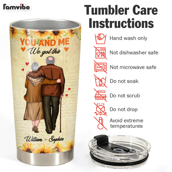 Personalized To My Husband Sunflower Steel Tumbler JL83 30O28 1
