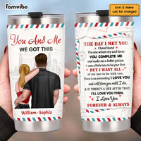 Personalized Couple The Day We Met Steel Tumbler JL121 30O47 thumb 1