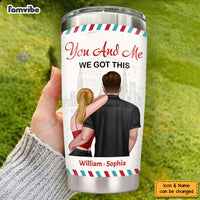 Personalized Couple The Day We Met Steel Tumbler JL121 30O47 thumb 1