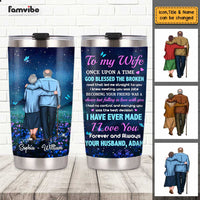 Personalized To My Wife Night Hill Steel Tumbler JL114 30O47 thumb 1
