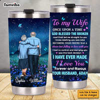 Personalized To My Wife Night Hill Steel Tumbler JL114 30O47 thumb 1