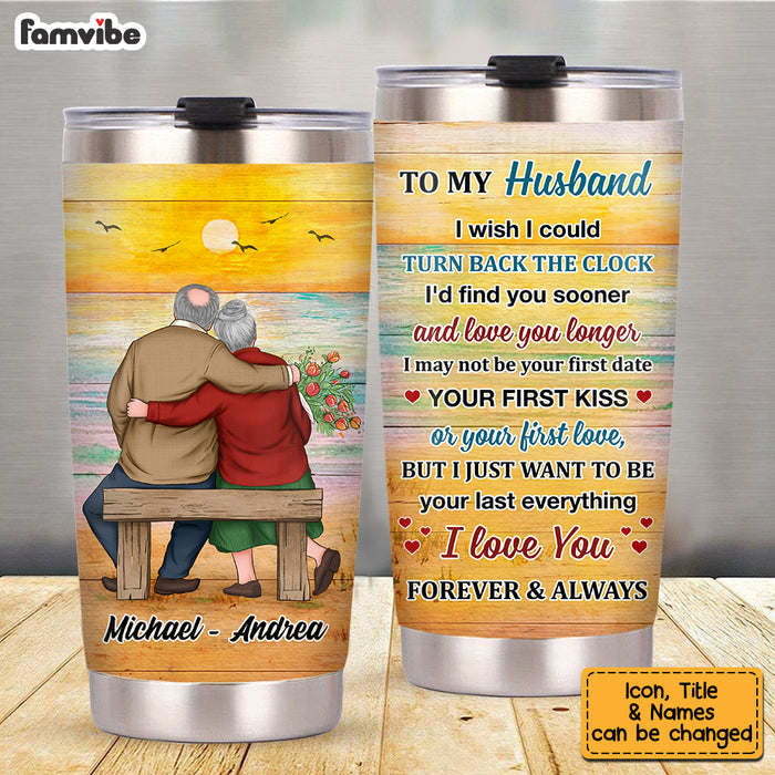 Personalized To My Husband Sea Sunset Steel Tumbler JL81 23O53 1