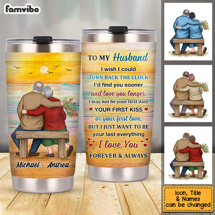 Personalized To My Husband Sea Sunset Steel Tumbler JL81 23O53 1