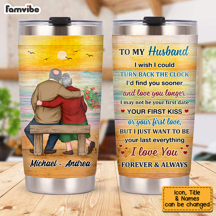 Personalized To My Husband Sea Sunset Steel Tumbler JL81 23O53 1
