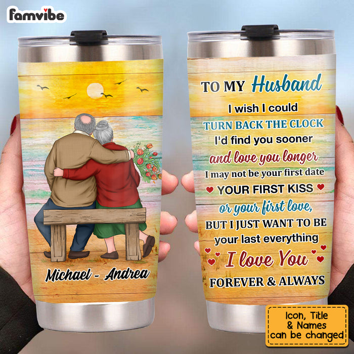 Personalized To My Husband Sea Sunset Steel Tumbler JL81 23O53 1