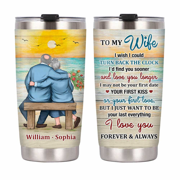 Personalized To My Wife Sea Sunset Steel Tumbler JL82 23O47 1