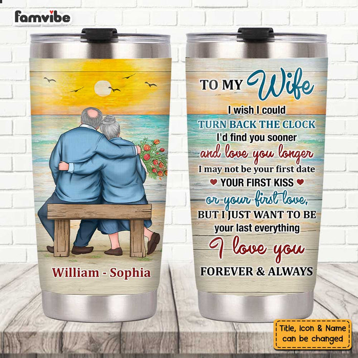 Personalized To My Wife Sea Sunset Steel Tumbler JL82 23O47 1