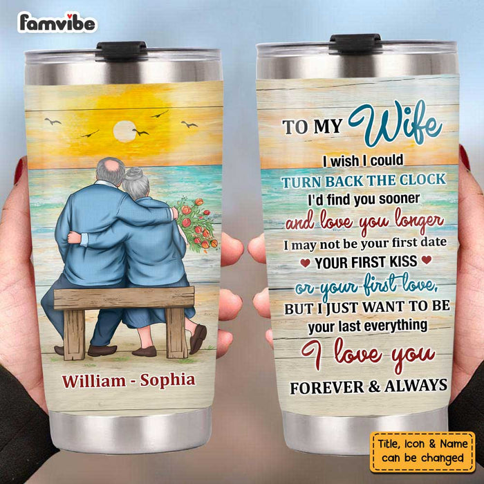 Personalized To My Wife Sea Sunset Steel Tumbler JL82 23O47 1