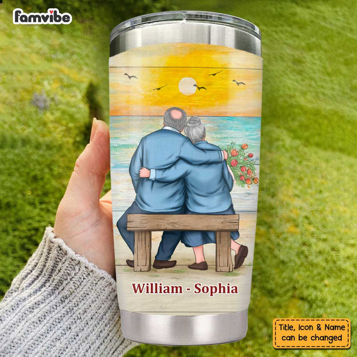 Personalized To My Wife Sea Sunset Steel Tumbler JL82 23O47 1