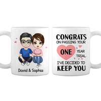 Personalized Couple Decide To Keep You Mug JL111 85O28 thumb 1