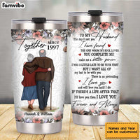 Personalized Old Couple Steel Tumbler JL111 32O34 thumb 1