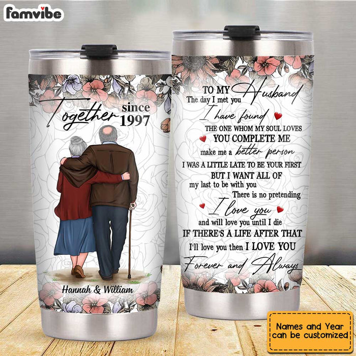 Personalized Old Couple Steel Tumbler JL111 32O34 1