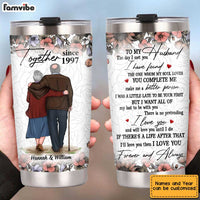 Personalized Old Couple Steel Tumbler JL111 32O34 thumb 1