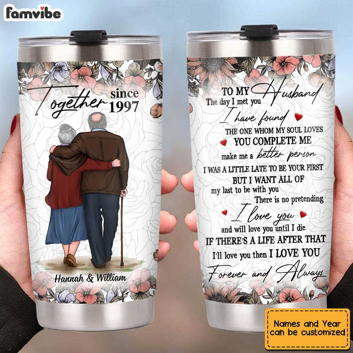 Personalized Old Couple Steel Tumbler JL111 32O34 1