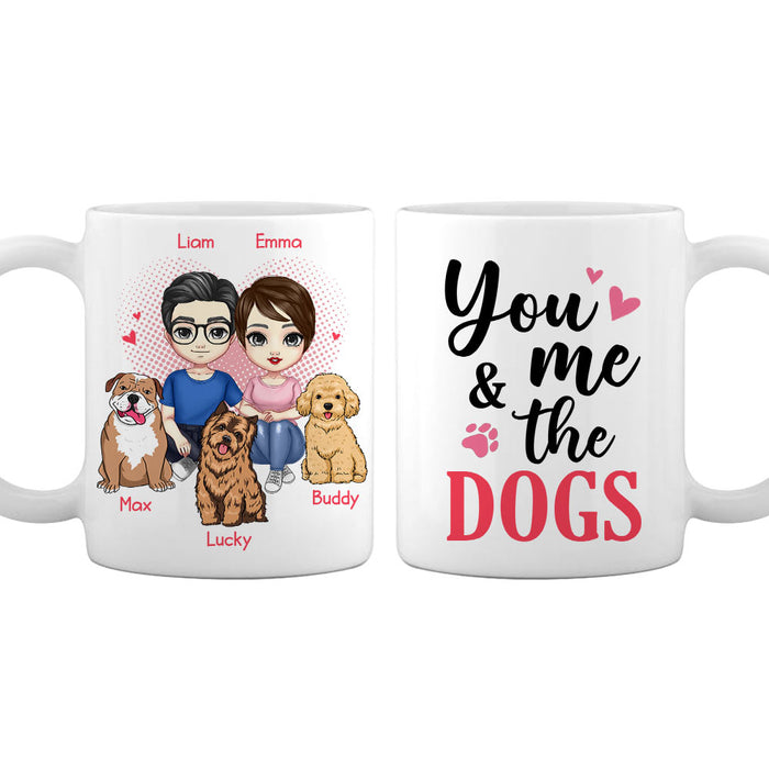 Personalized Couple And Dog Mug JL122 30O28 1