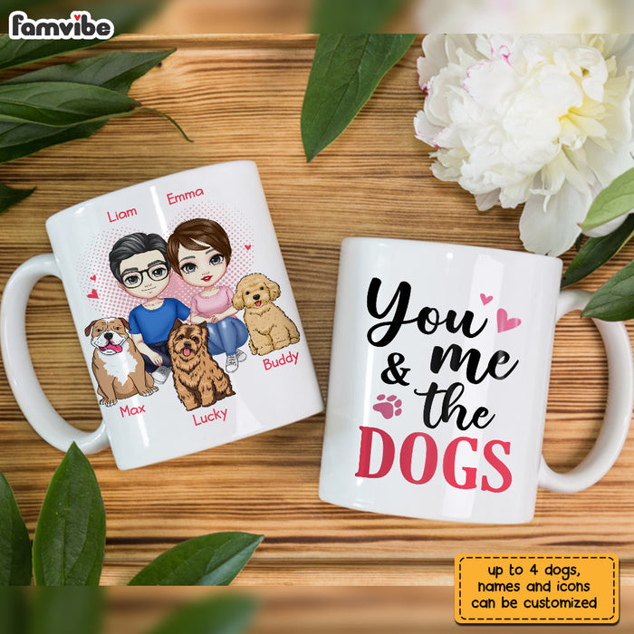 Personalized Couple And Dog Mug JL122 30O28 1