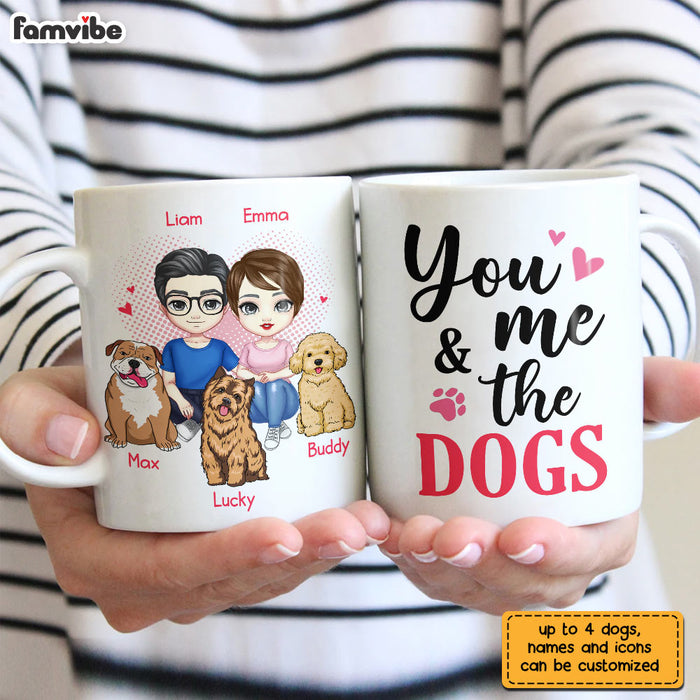 Personalized Couple And Dog Mug JL122 30O28 1