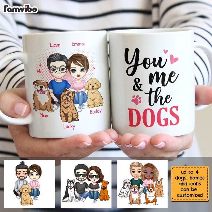 Personalized Couple And Dog Mug JL122 30O28 1
