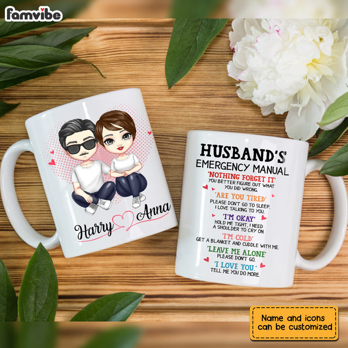 Personalized Husband Emergency Manual Mug JL181 30O28 1
