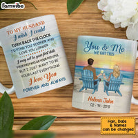 Personalized To Husband Beach Sunset Mug JL132 30O34 thumb 1