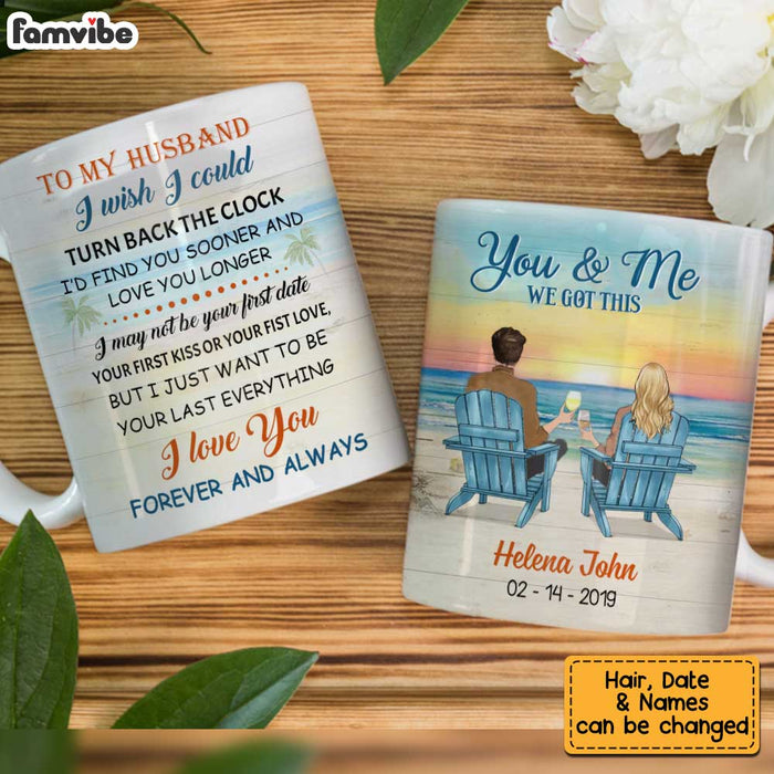 Personalized To Husband Beach Sunset Mug JL132 30O34 1
