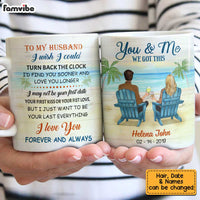 Personalized To Husband Beach Sunset Mug JL132 30O34 thumb 1