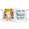 Personalized Couple On The Beach Mug JL123 30O53 1
