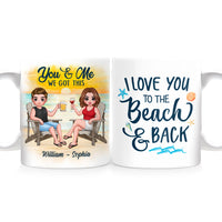 Personalized Couple On The Beach Mug JL123 30O53 thumb 1