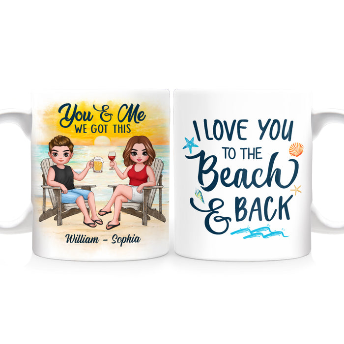 Personalized Couple On The Beach Mug JL123 30O53 1