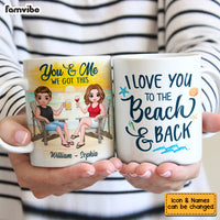 Personalized Couple On The Beach Mug JL123 30O53 thumb 1