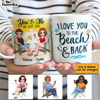 Personalized Couple On The Beach Mug JL123 30O53 thumb 1