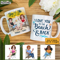 Personalized Couple On The Beach Mug JL123 30O53 thumb 1