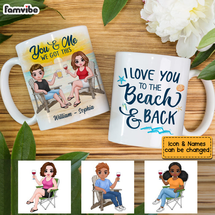 Personalized Couple On The Beach Mug JL123 30O53 1