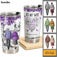 Personalized To My Wife Steel Tumbler JL118 30O31 thumb 1