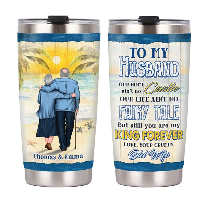 Personalized To My Husband Sea Steel Tumbler JL124 30O31 1