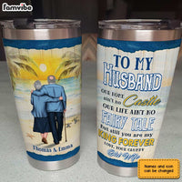 Personalized To My Husband Sea Steel Tumbler JL124 30O31 thumb 1