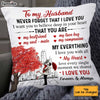 Personalized To My Husband Pillow JL133 85O34 1