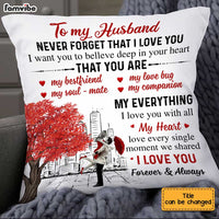 Personalized To My Husband Pillow JL133 85O34 thumb 1