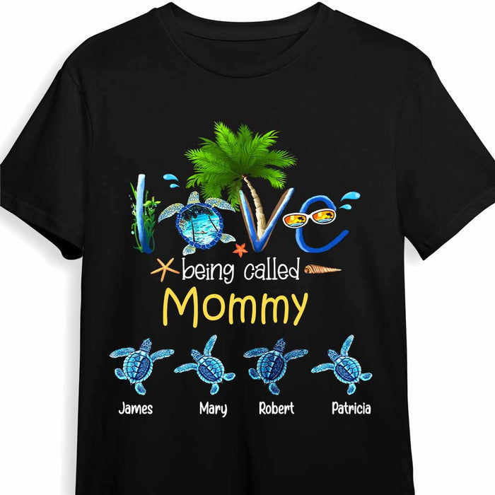 Personalized Mom Turtle Couple T Shirt JL131 30O47 1