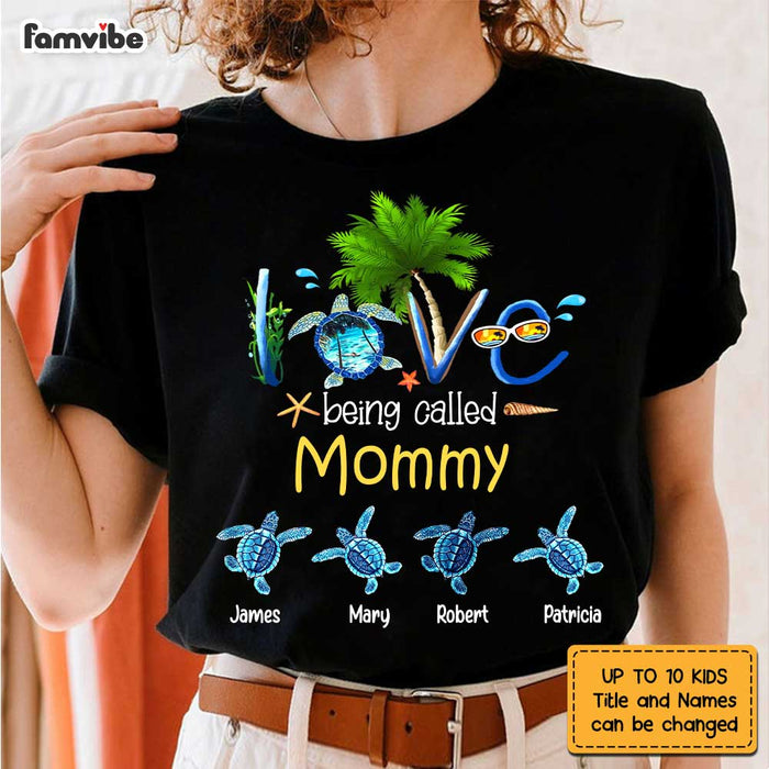 Personalized Mom Turtle Couple T Shirt JL131 30O47 1