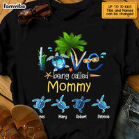 Personalized Mom Turtle Couple T Shirt JL131 30O47 thumb 1