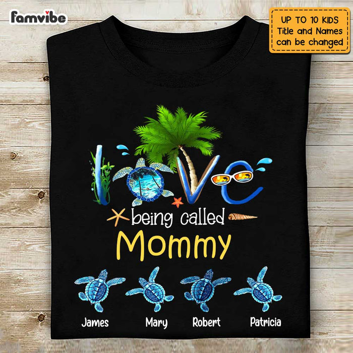 Personalized Mom Turtle Couple T Shirt JL131 30O47 1