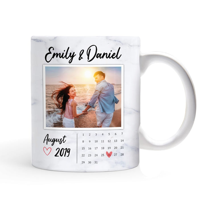 Personalized Couple Anniversary Photo Mug JL144 85O53 1