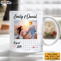Personalized Couple Anniversary Photo Mug JL144 85O53 thumb 1