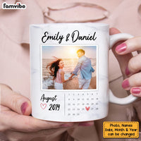 Personalized Couple Anniversary Photo Mug JL144 85O53 thumb 1